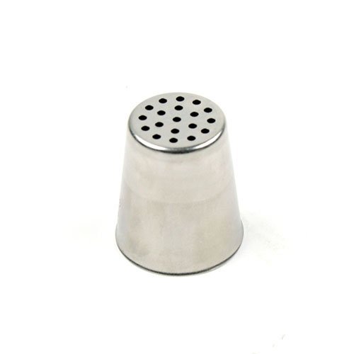 Ateco Large Grass Tube Piping Tip, Round Opening, Silver, Stainless Steel