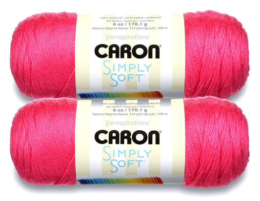 Bulk Buy: Caron Simply Soft Yarn Solids (2-Pack)
