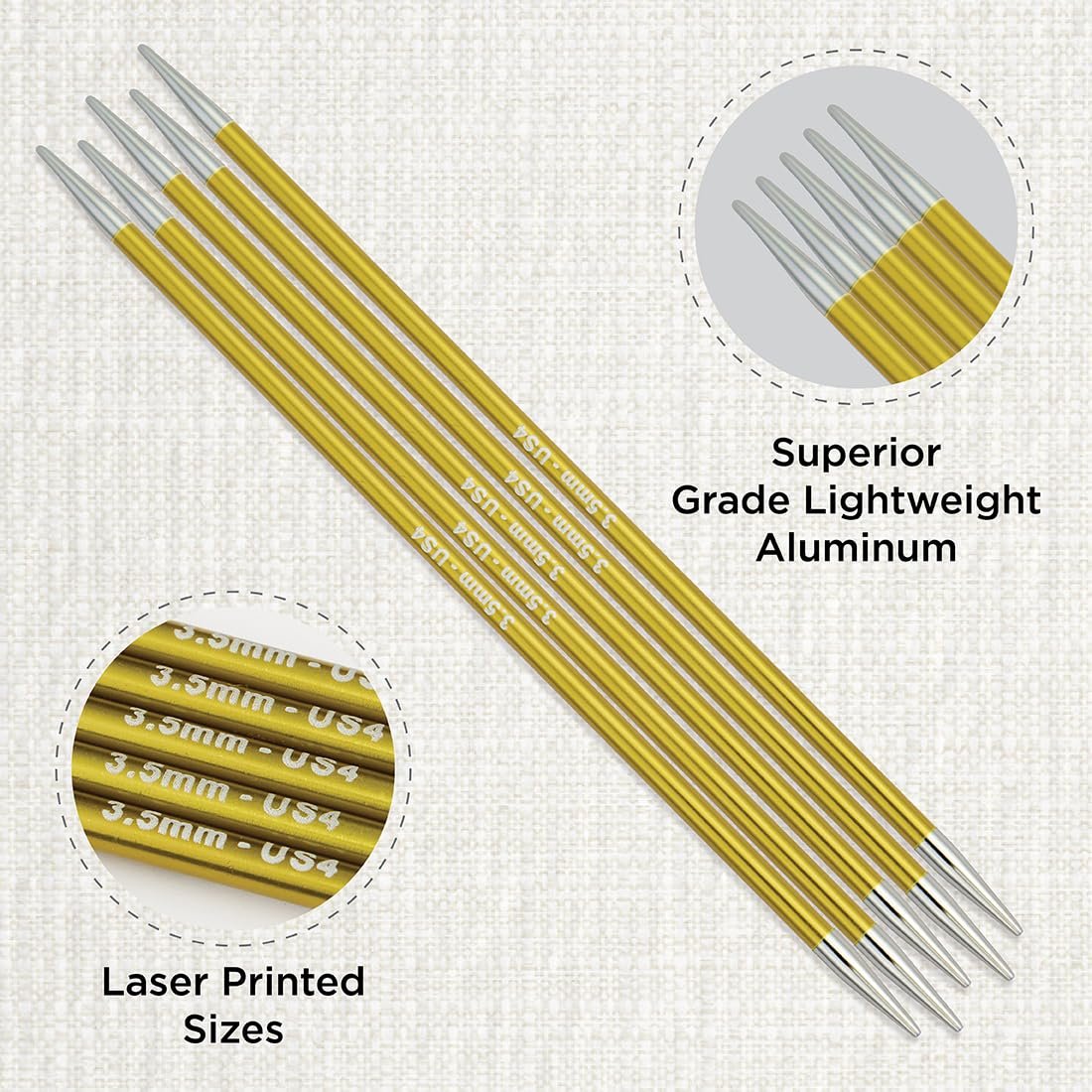 KnitPro Zing Double Pointed Needles 8" (20cm)