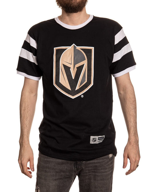 Calhoun NHL Surf & Skate Mens Shoulder Stripe Varsity Inset Sleeve Retro Style T-Shirt – The Coastal Collection