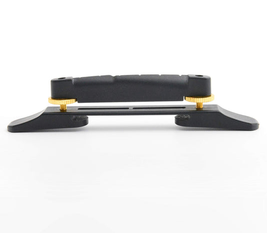 PS-7551-G0, Archtop Jazz Bridge, Standard Profile with Gold Screw Finish