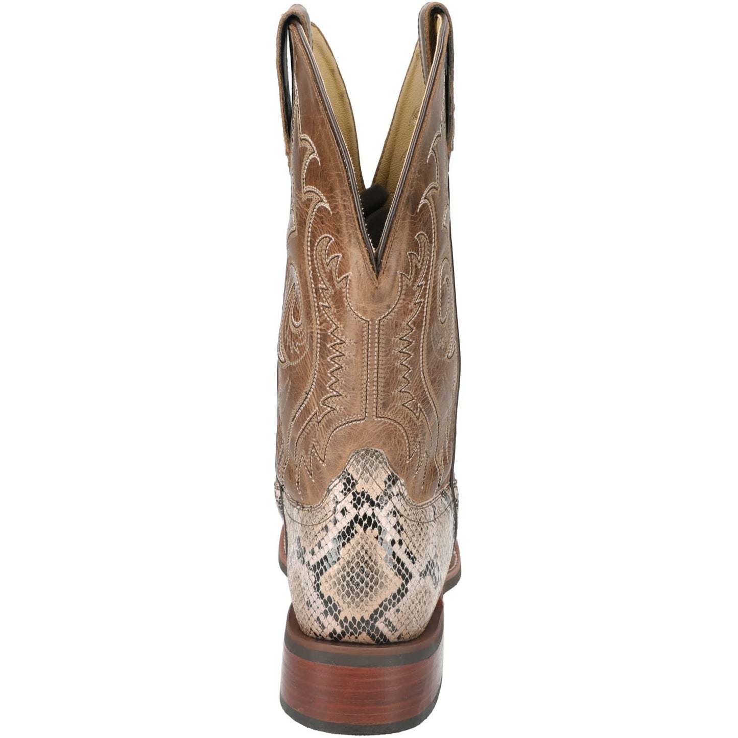 Smoky Mountain Boots | Diamond Back Series | Men’s Western Boot | Square Toe | Genuine Leather | Rubber Sole & Block Heel | Leather Upper & Man-Made Lining