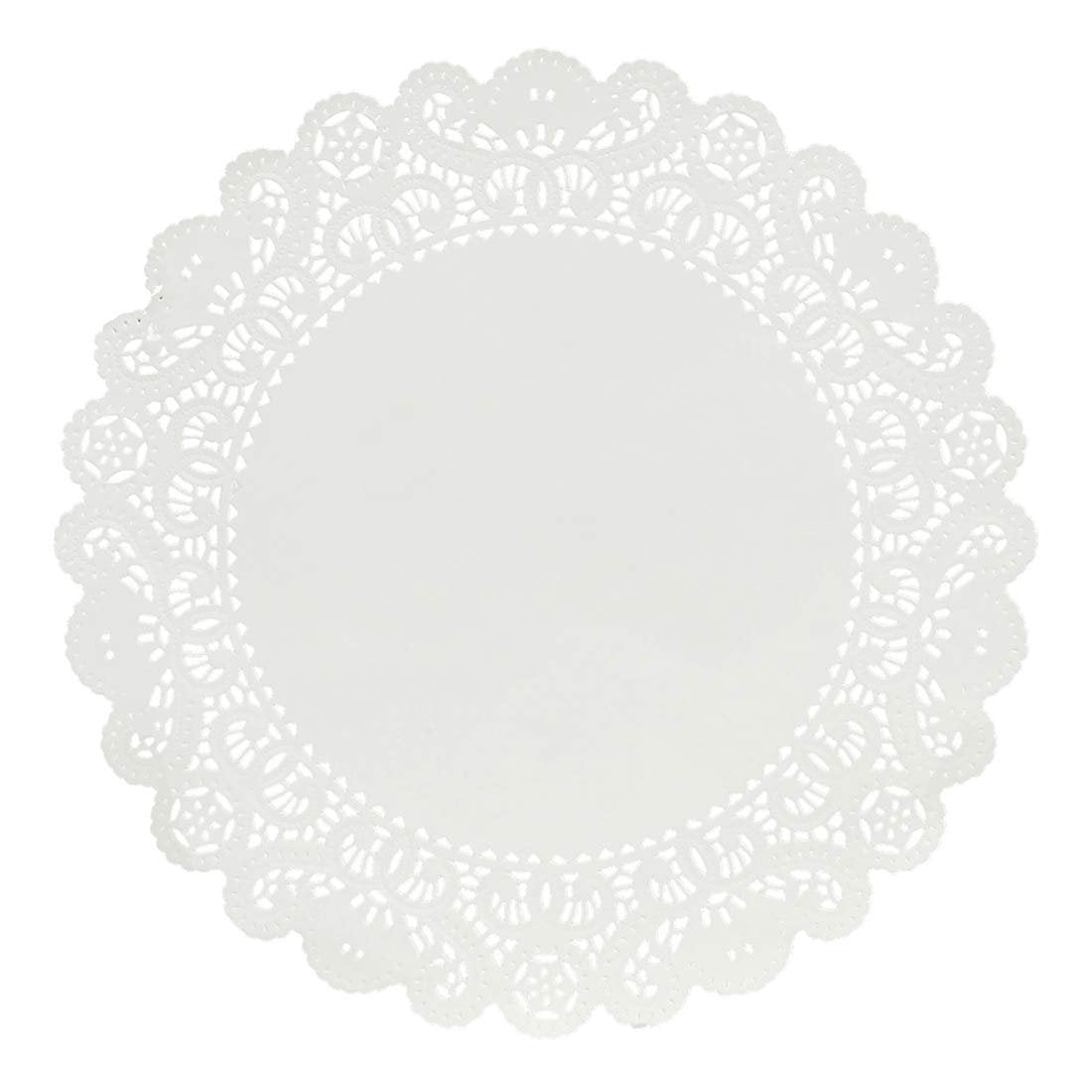 Hygloss Round Paper Doilies - 100 Pcs. 10-Inch - Decorative White Lace Doilies - Disposable and Food Grade Safe