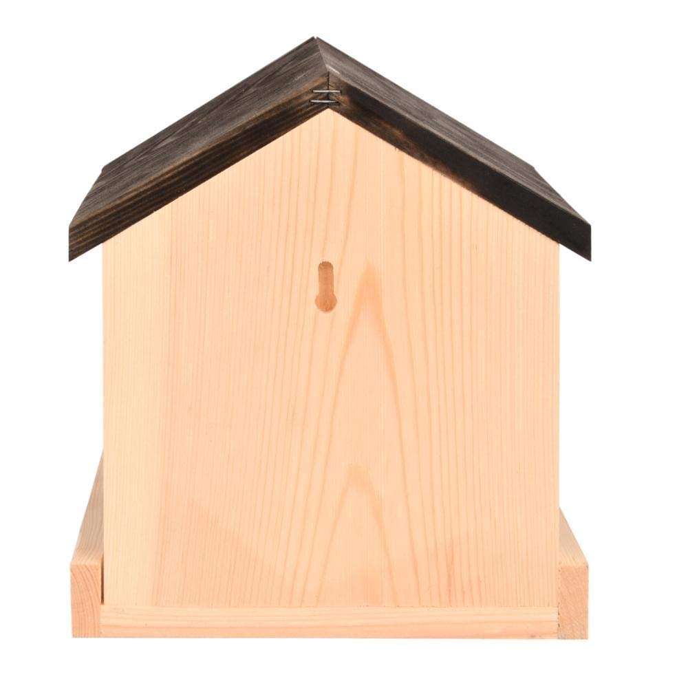 Esschert Design FB462 Wall Mounted House-Shaped Wood Bird Feeder