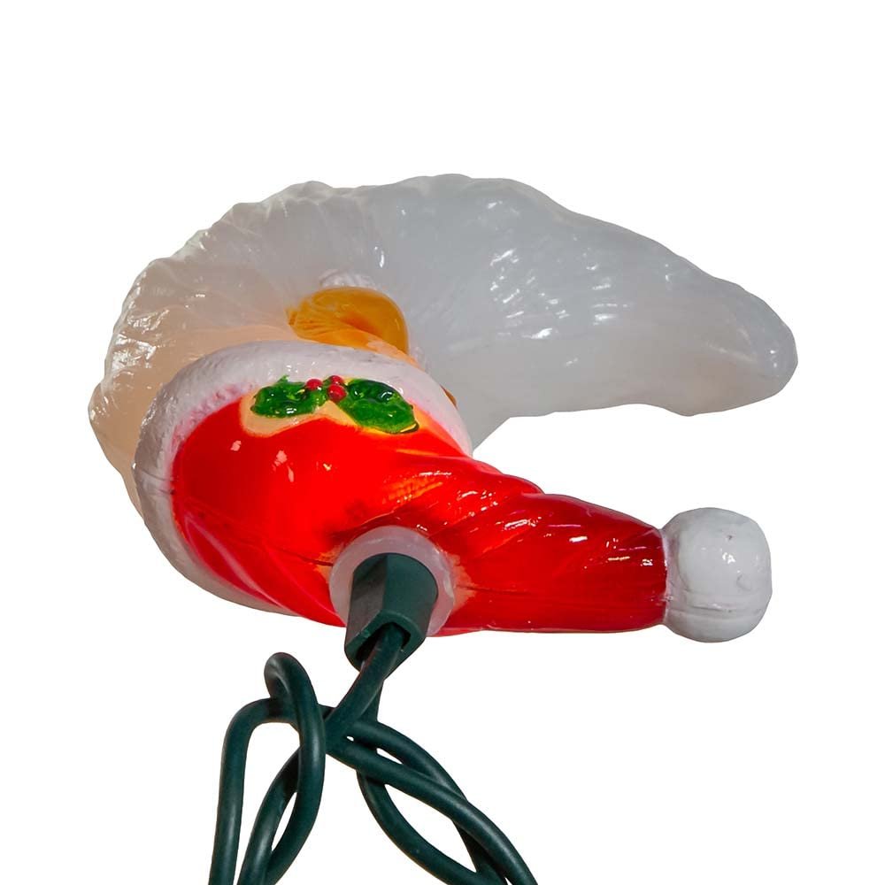 Kurt S. Adler UL 10 Santa Moon Face Light Set, 144-Inches, Multi-Colored