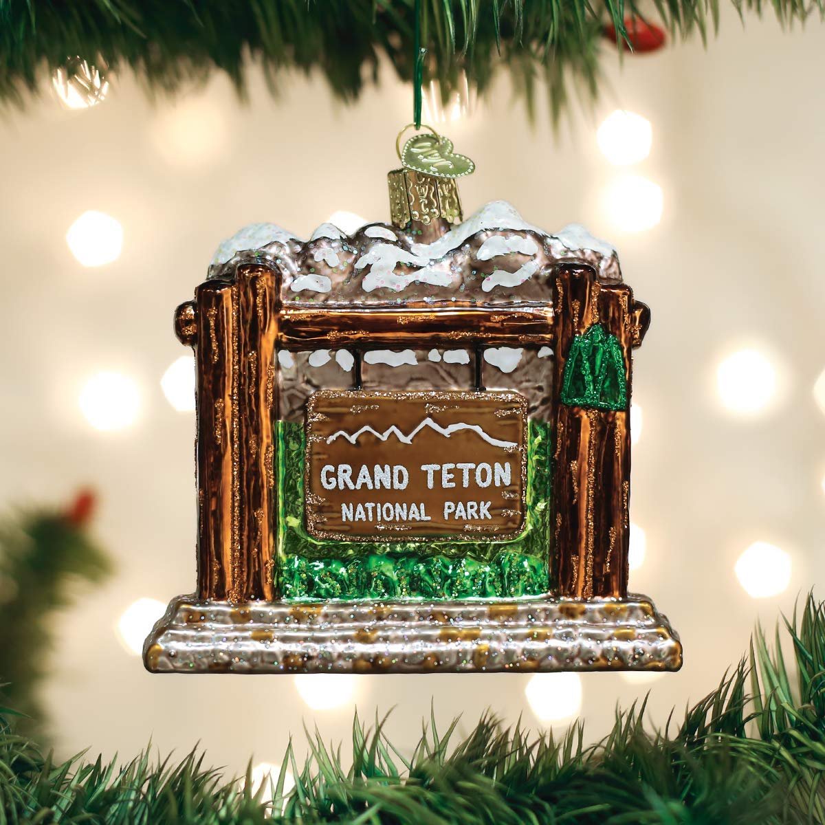 Old World Christmas Grand Teton National Park Glass Blown Ornaments for Christmas Tree