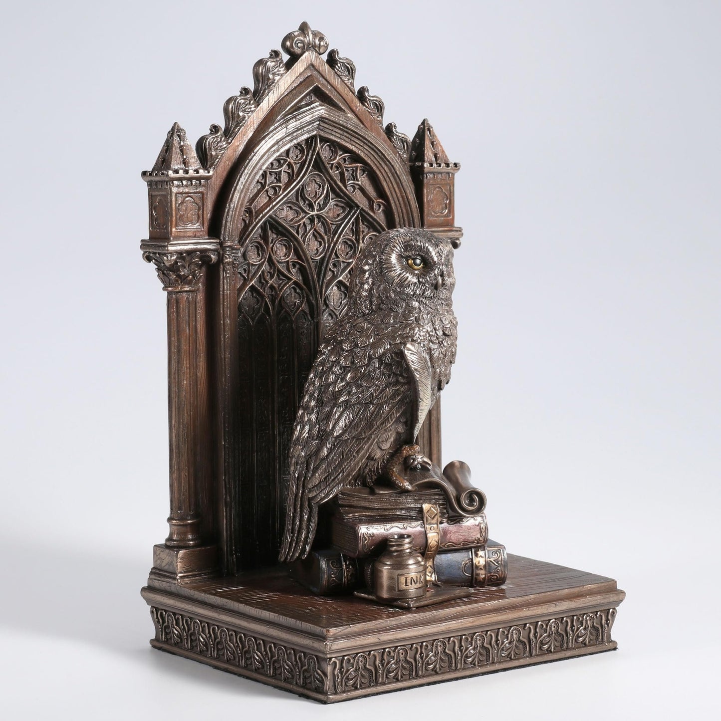 Veronese Design 9 5/8 Inch Grand Owl of Wisdom Cold Cast Resin Bronze Finish Animal Sculpture