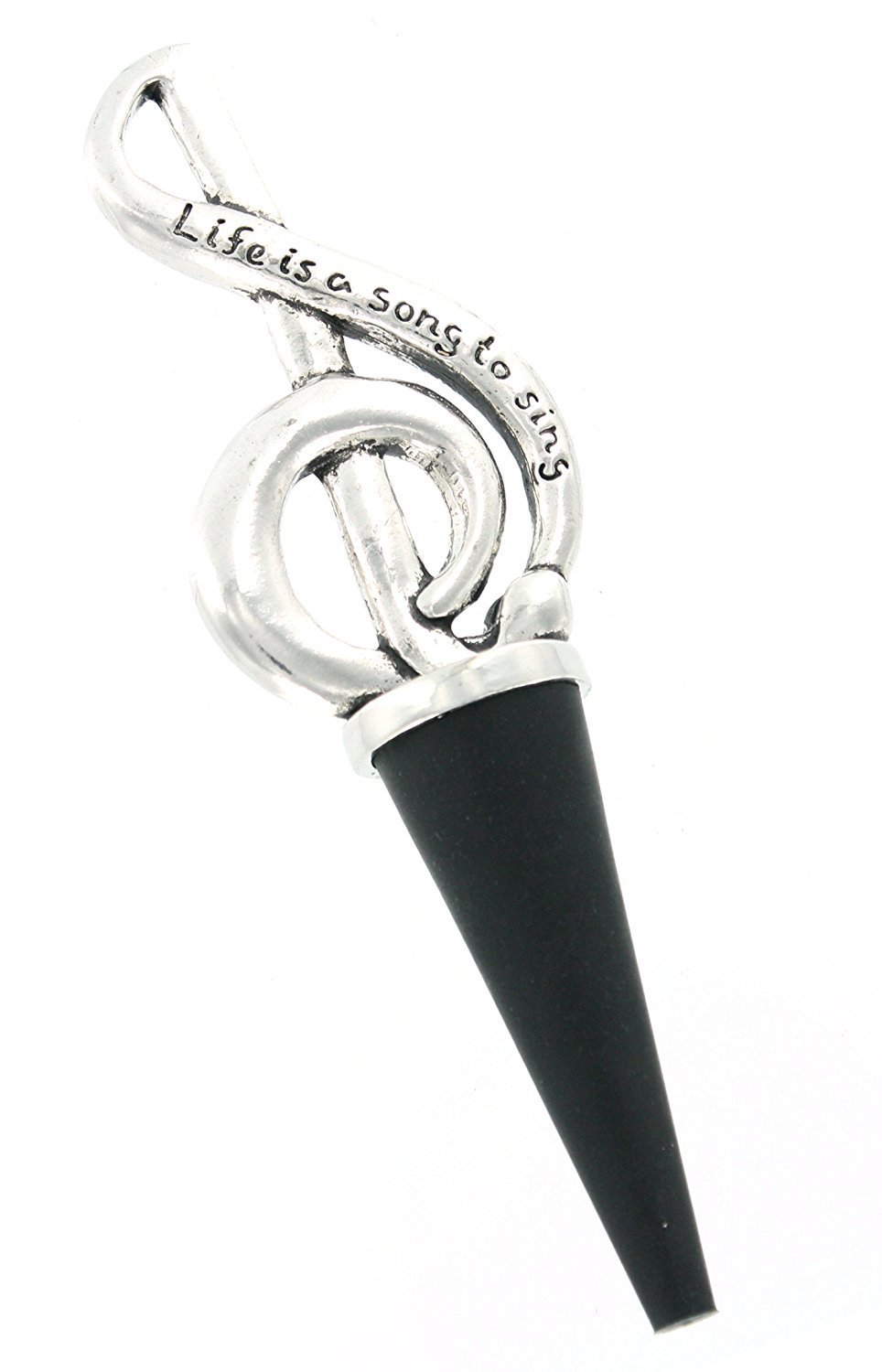 Basic Spirit Treble Clef Wine Bottle Stopper - Thumbnail 3