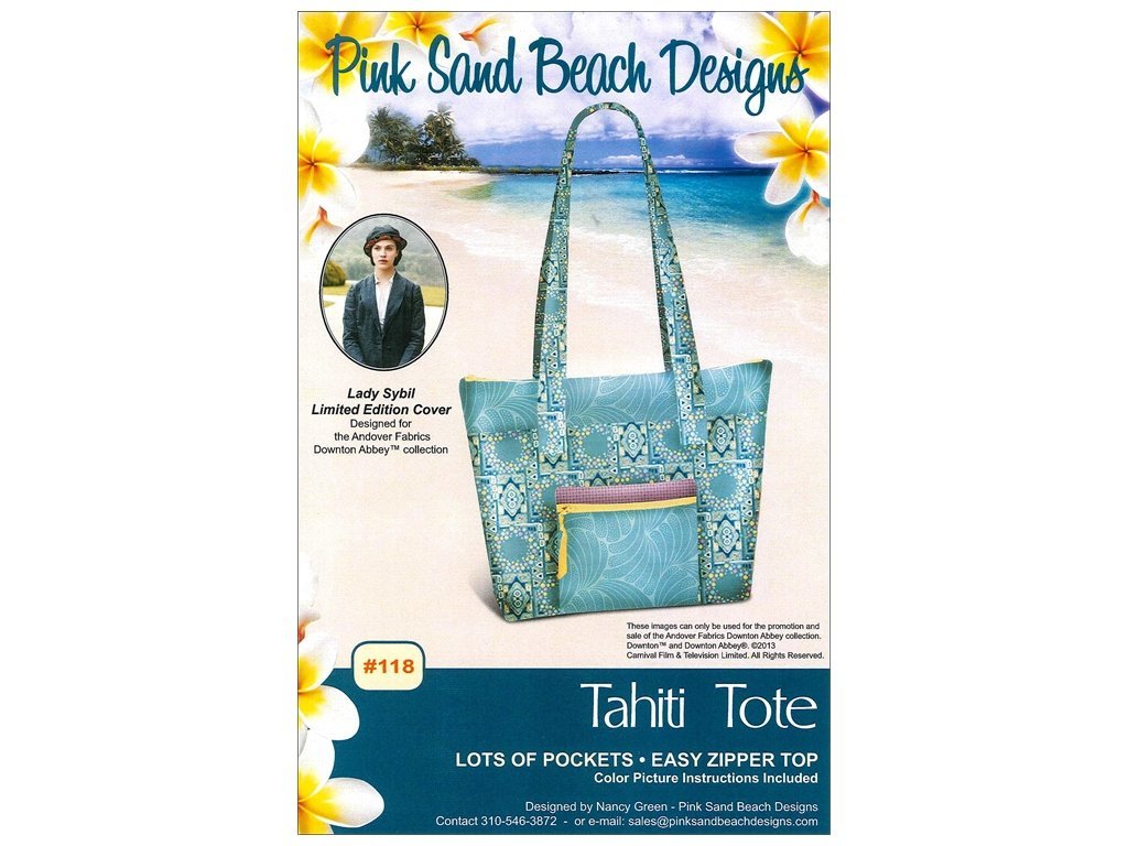 Pink Sand Beach Designs Tahiti Tote Pattern