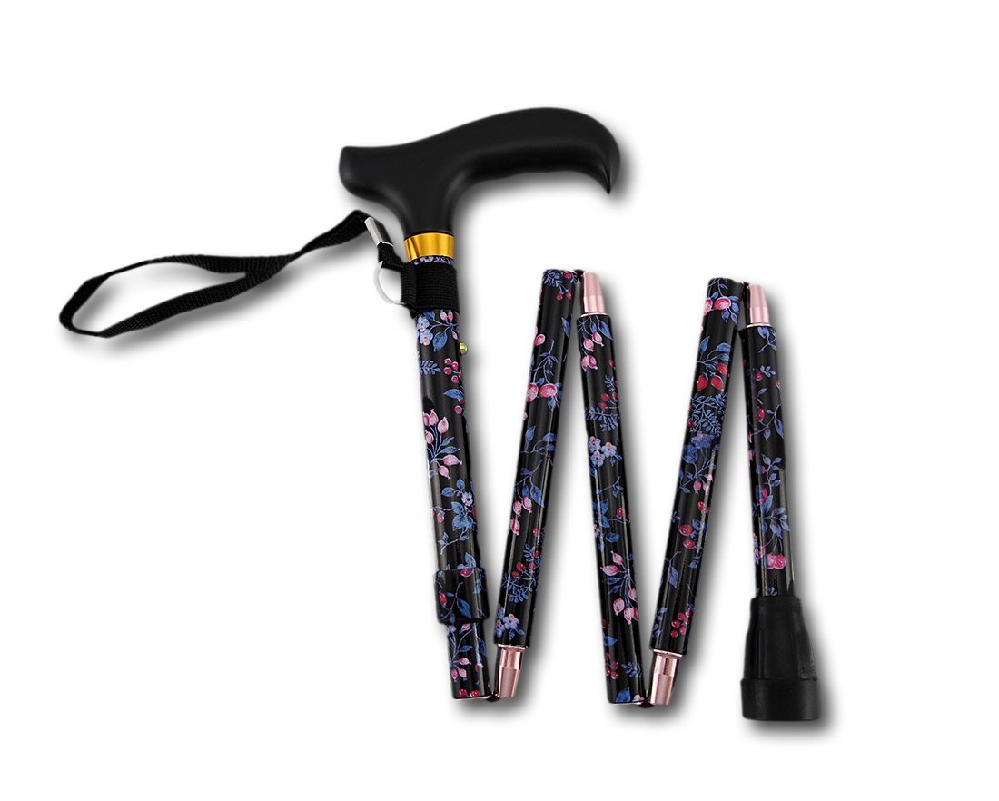 Harvy Purple Blackberry Ladies Adjustable Mini Folding Cane