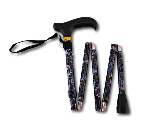 Harvy Purple Blackberry Ladies Adjustable Mini Folding Cane