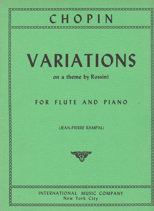 Chopin Variations on a Theme by Rossini for Flute and Piano