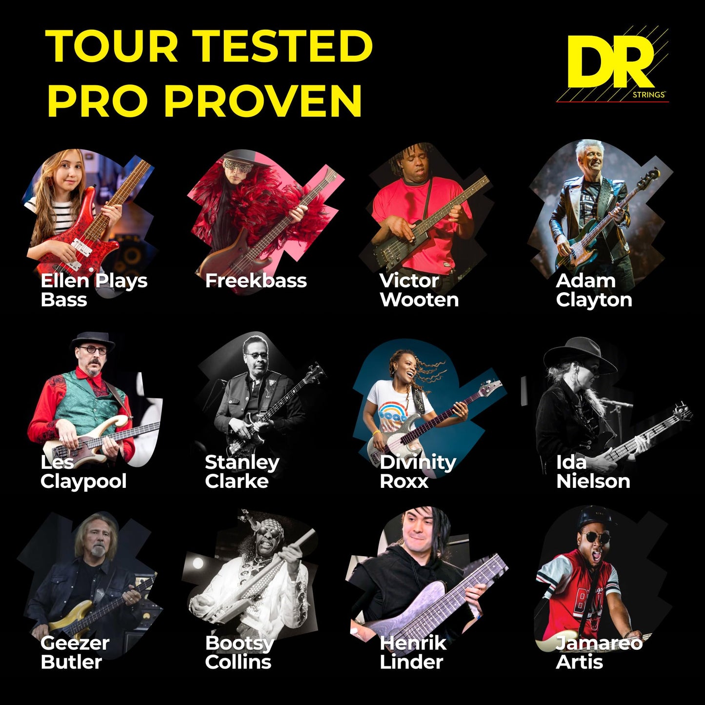 DR Strings Lo Rider LLH-40 Lite-Lite Stainless Steel 4-String Bass Strings