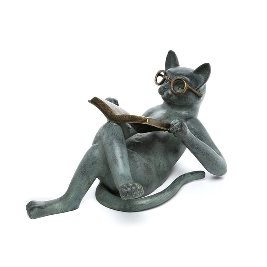 SPI Home 33650 Literary Cat Garden Sculpture
