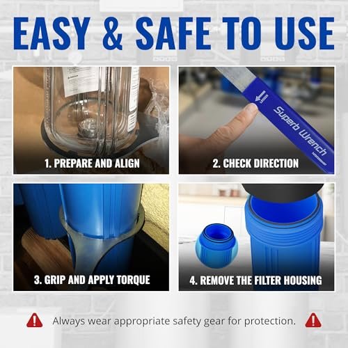 Superb Wrench SPBW-18 Heavy Duty Metal Water Filter Housing Wrench (4.24 inch Inside Diameter)