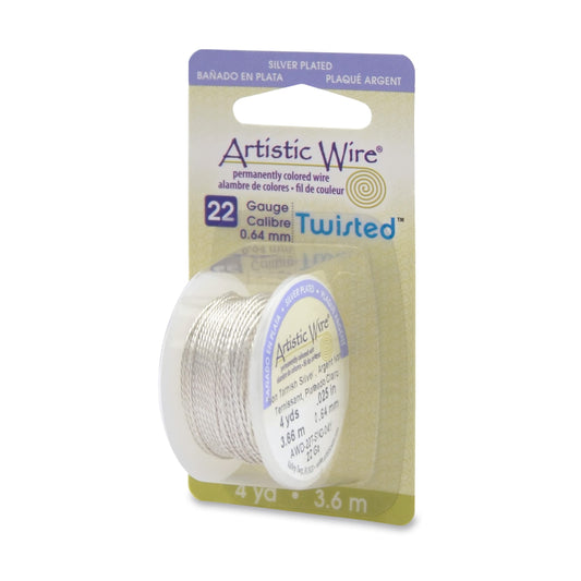 Beadalon AWD22TS1 22 Gauge Twisted Round-Non-Tarnish Artistic Wire