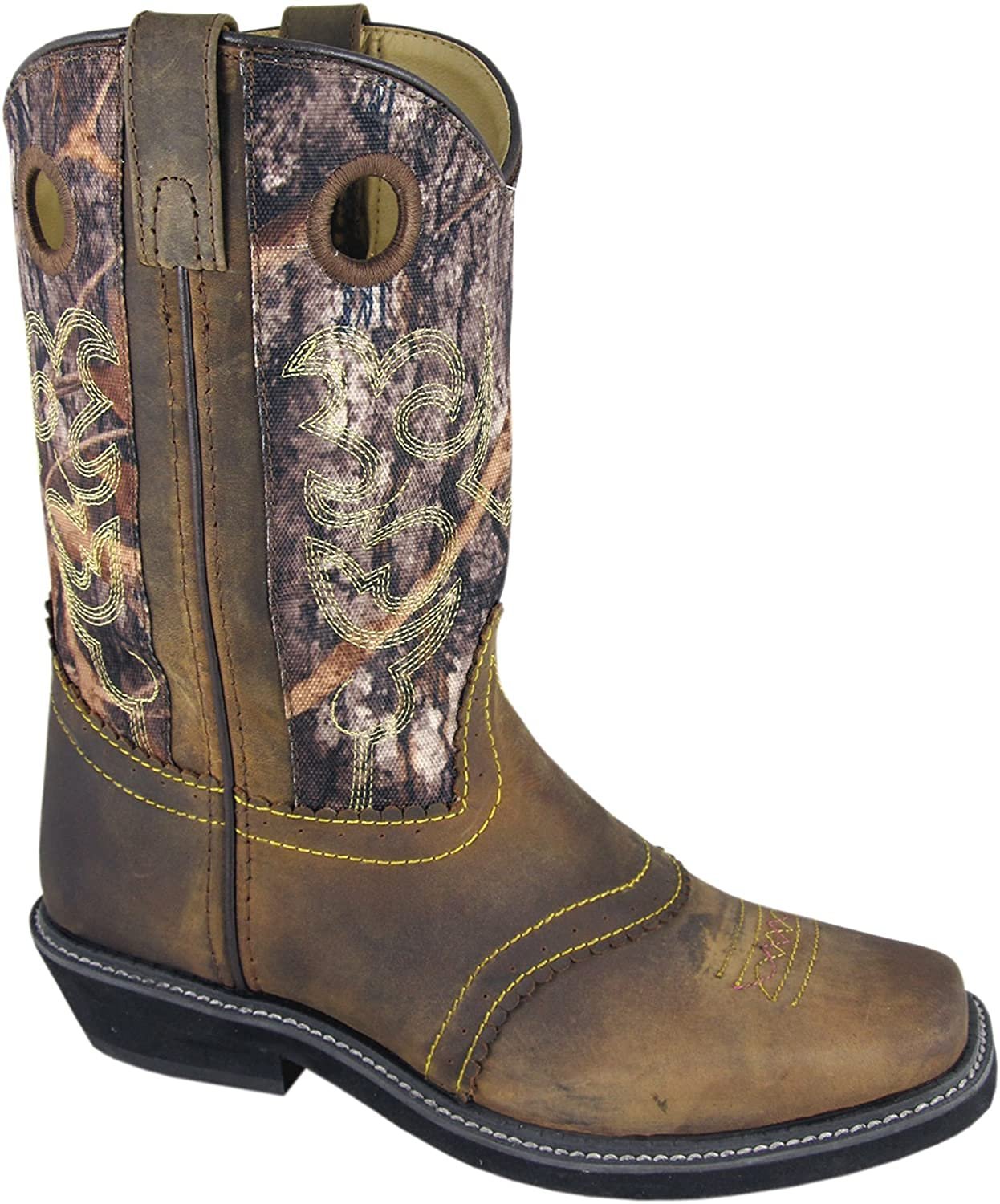 SMOKY MOUNTAIN BOOTS Women Pawnee Western Boots, Color: Brown Oil Distress/Camo, Size: 5.5, Width: M (6360-5.5M)