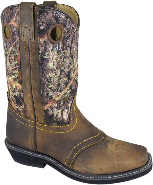 SMOKY MOUNTAIN BOOTS Women Pawnee Western Boots, Color: Brown Oil Distress/Camo, Size: 5.5, Width: M (6360-5.5M)