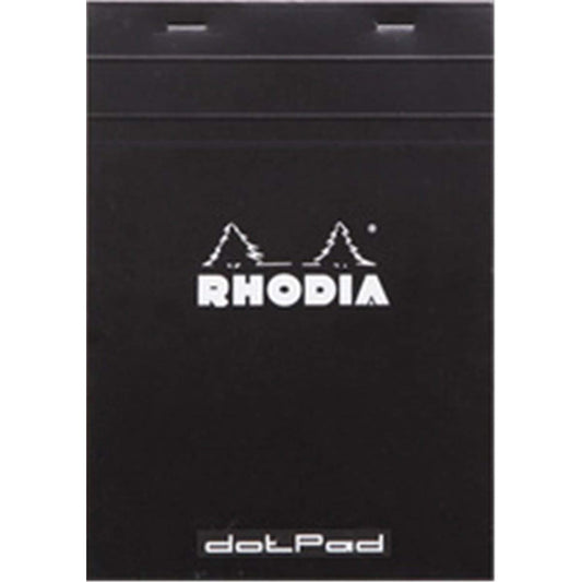 Rhodia : No.16 Basics Dot Pad : Black Cover : 80 Sheets : A5