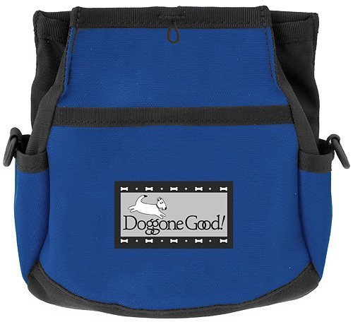 Rapid Rewards Deluxe Dog Training Bag with Belt by Doggone Good! (Blue)