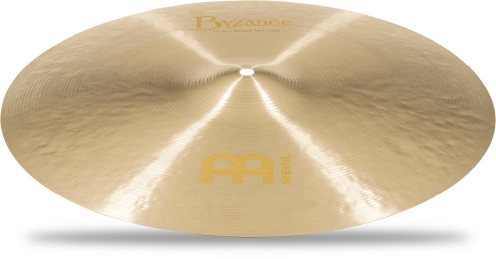 Meinl Cymbals Byzance 17" Jazz Medium Thin Crash — Made in Turkey — Hand Hammered B20 Bronze, 2-Year Warranty (B17JMTC)