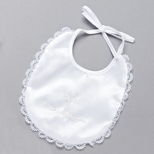 Infant Baptismal Bib Satin