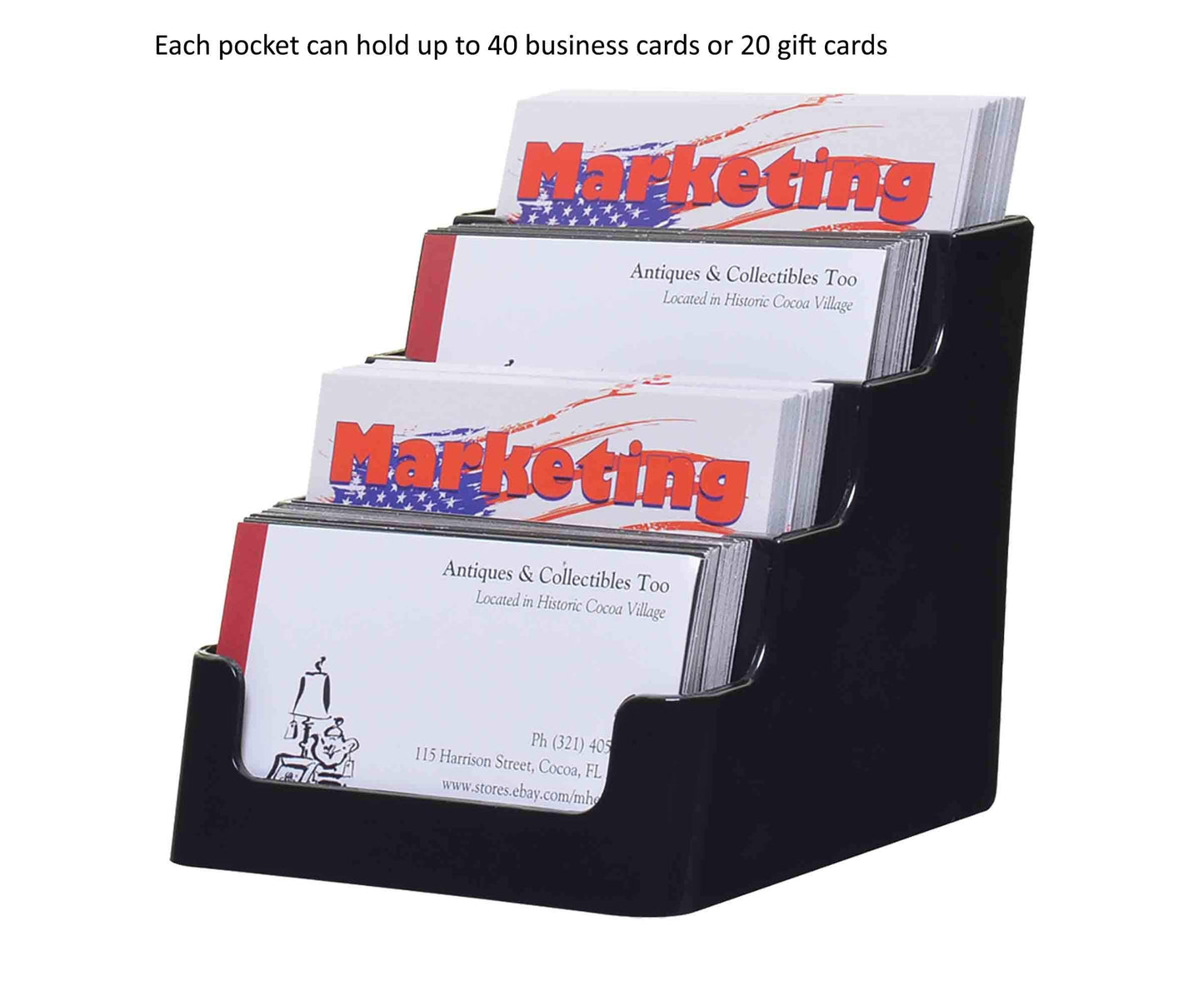 Marketing Holders Business Card Holder Multi Pocket Rack Security Code Gate