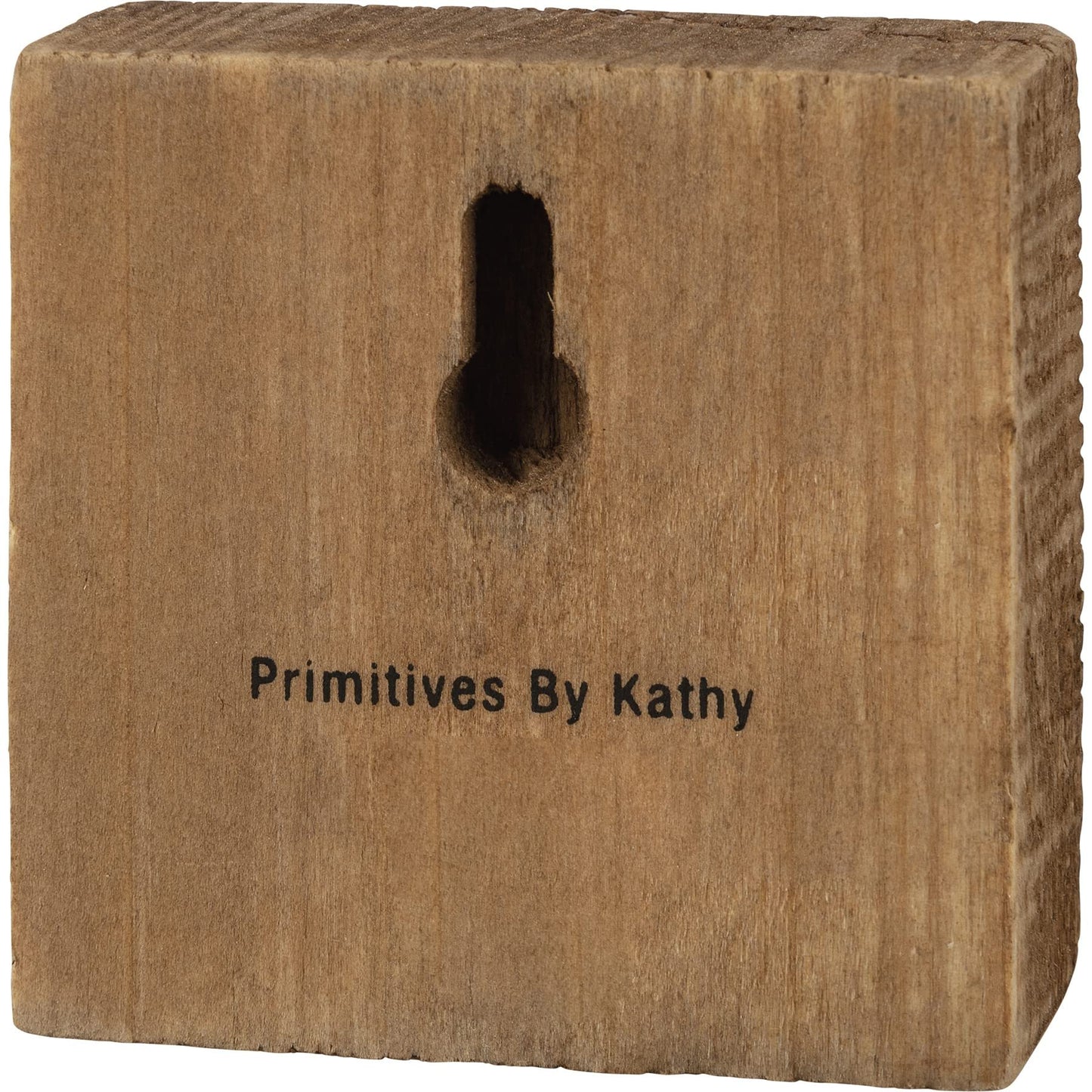 Squirrel With Acorn Decorative Wooden Block Sign 2.5 Inch