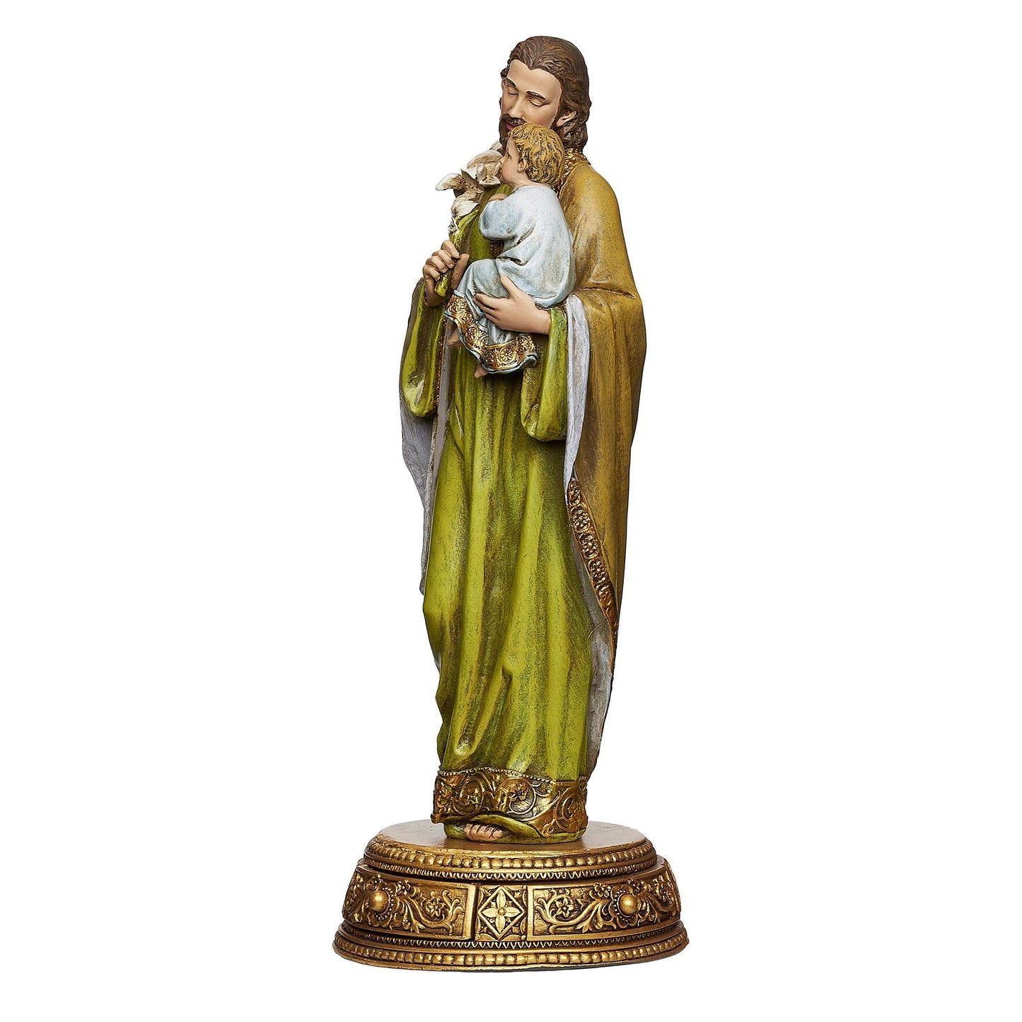 Joseph's Studio by Roman, 10.25" H St. Joseph and Child Jesus Figure, Heavenly Protectors, Religious Home Decor, Devout Gifts,