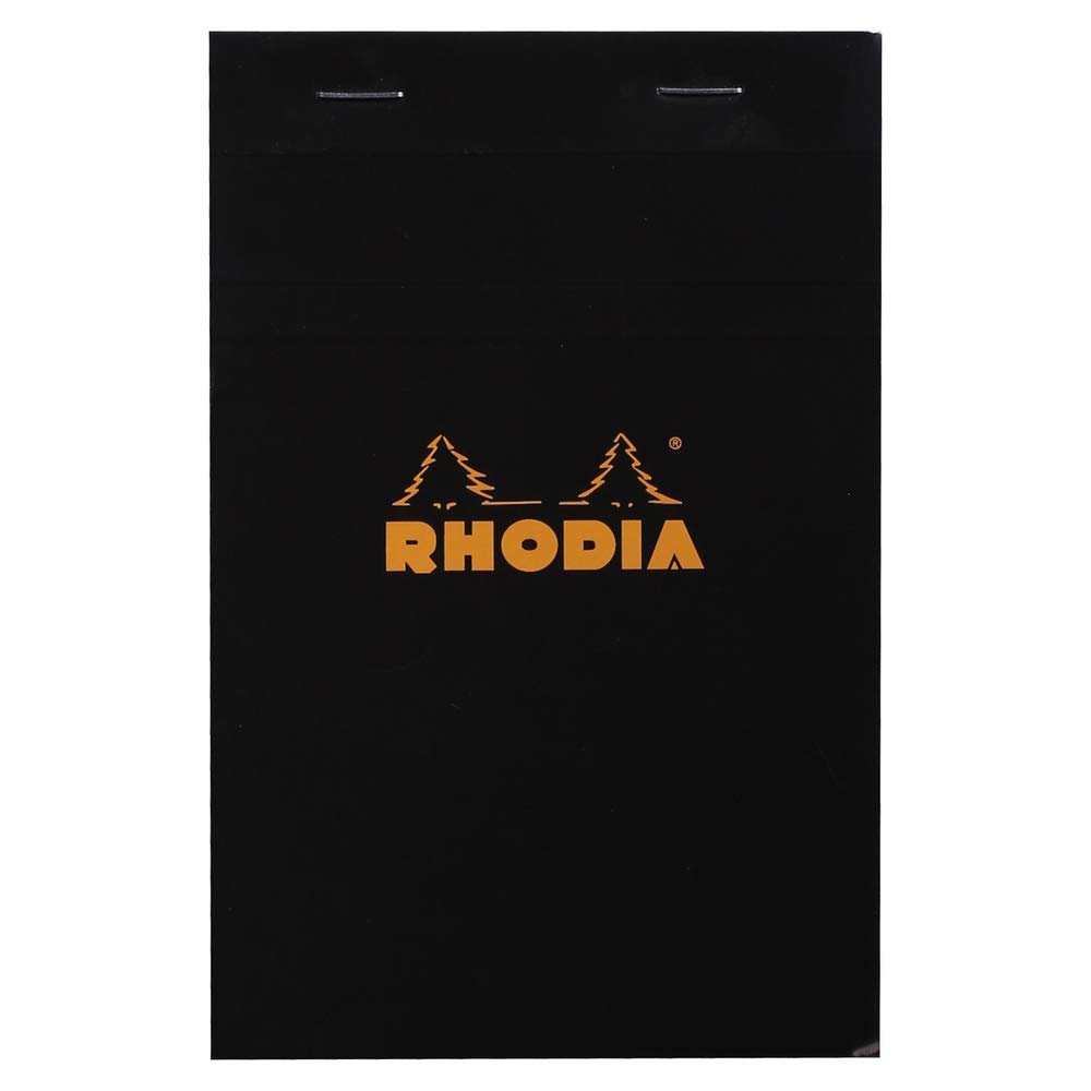 Rhodia Stapleboundパッドno。18 – a4 (8.25 X 11.75インチ)、グラフ、ブラック