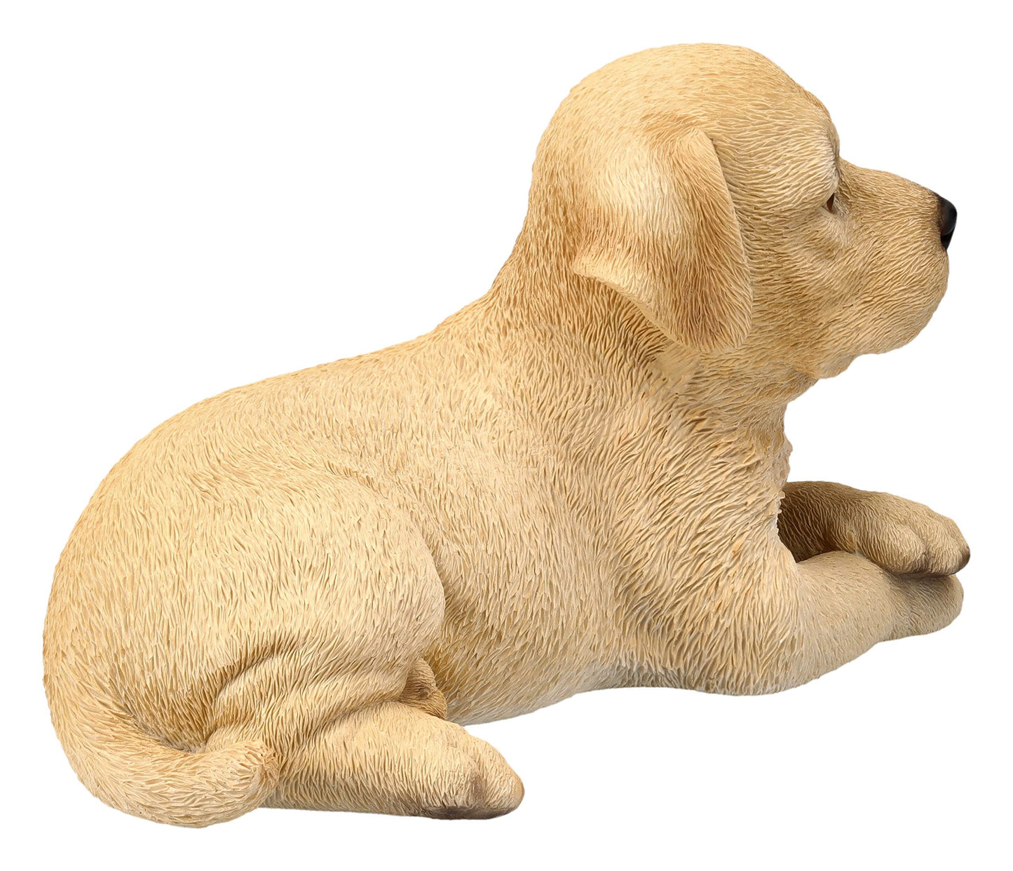 Pacific Trading Labrador Puppy Lying Down Figurine 7.8 Inch Brown