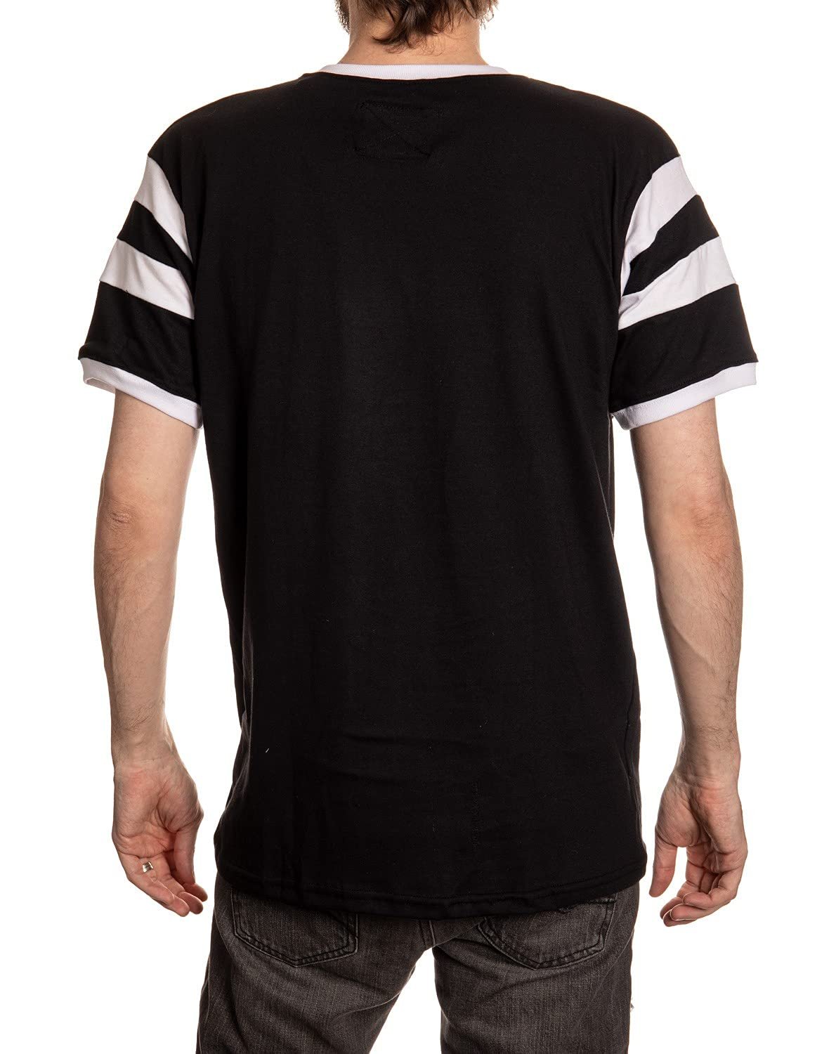 Calhoun NHL Surf & Skate Mens Shoulder Stripe Varsity Inset Sleeve Retro Style T-Shirt – The Coastal Collection