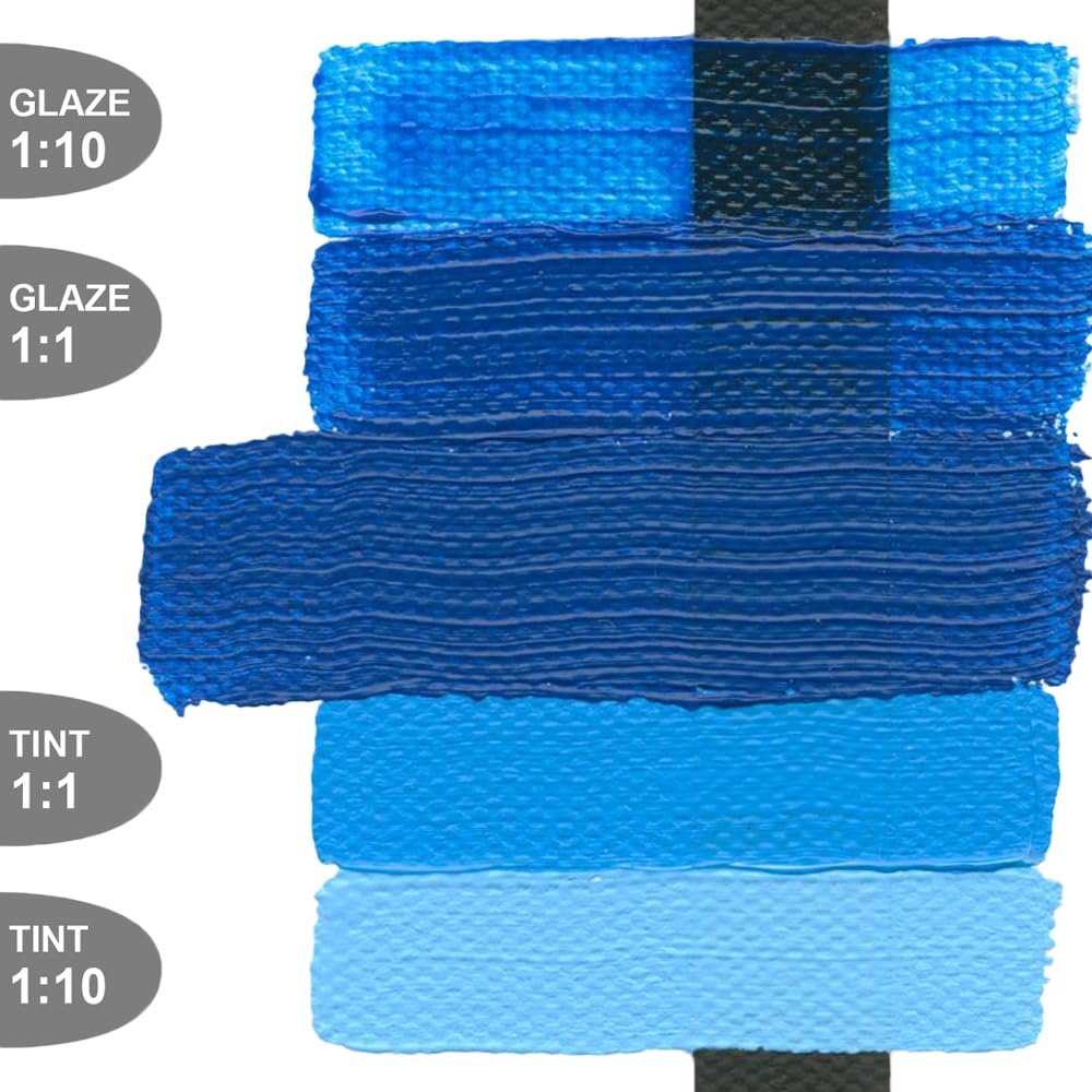 Heavy Body Acrylics by GOLDEN, Primary Cyan, 8 fl. oz. Jar, Professional Acrylic Paint, Opaque