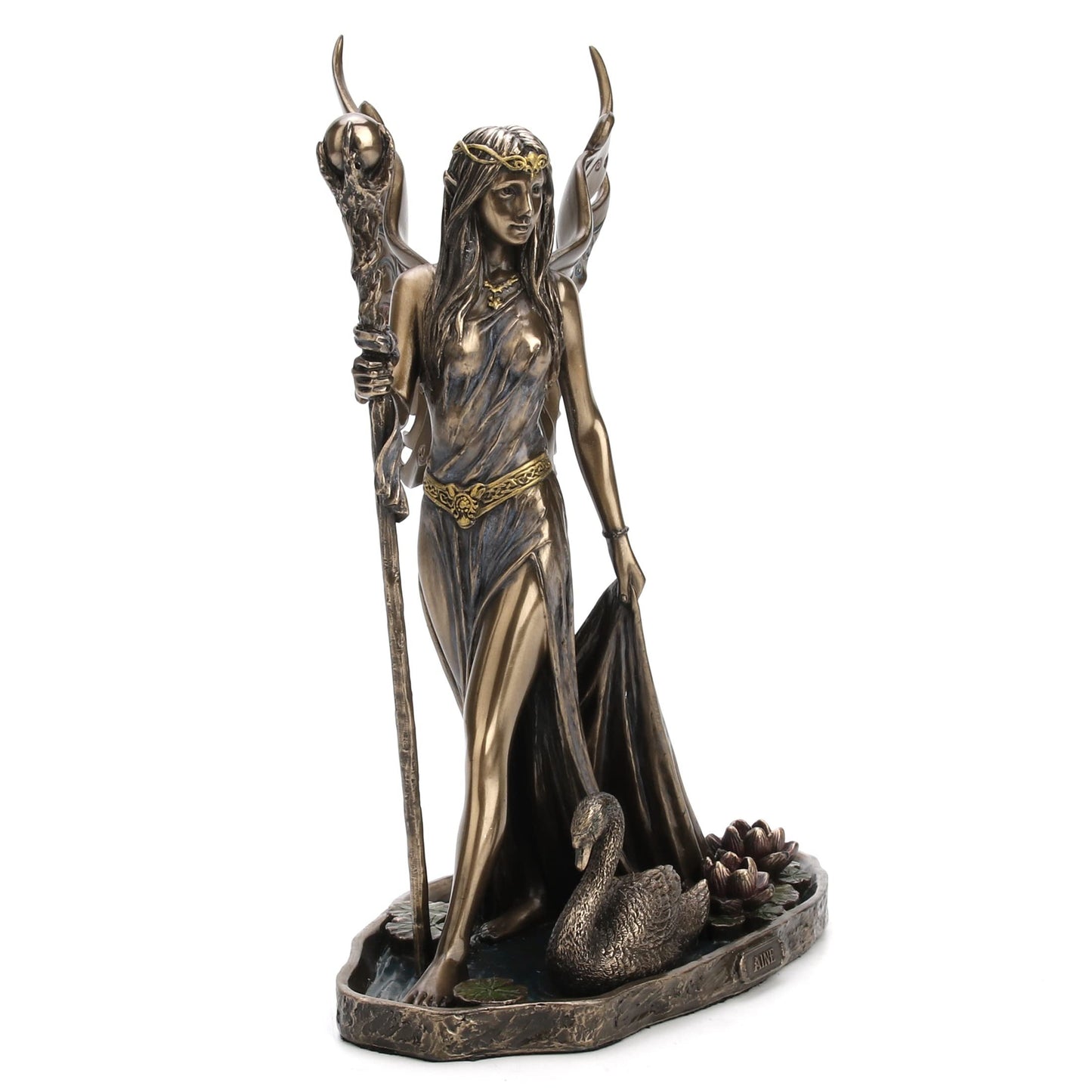 Veronese Design 9" Aine The Celtic Faery Queen of Summer Love Resin Statue Bronze Finish