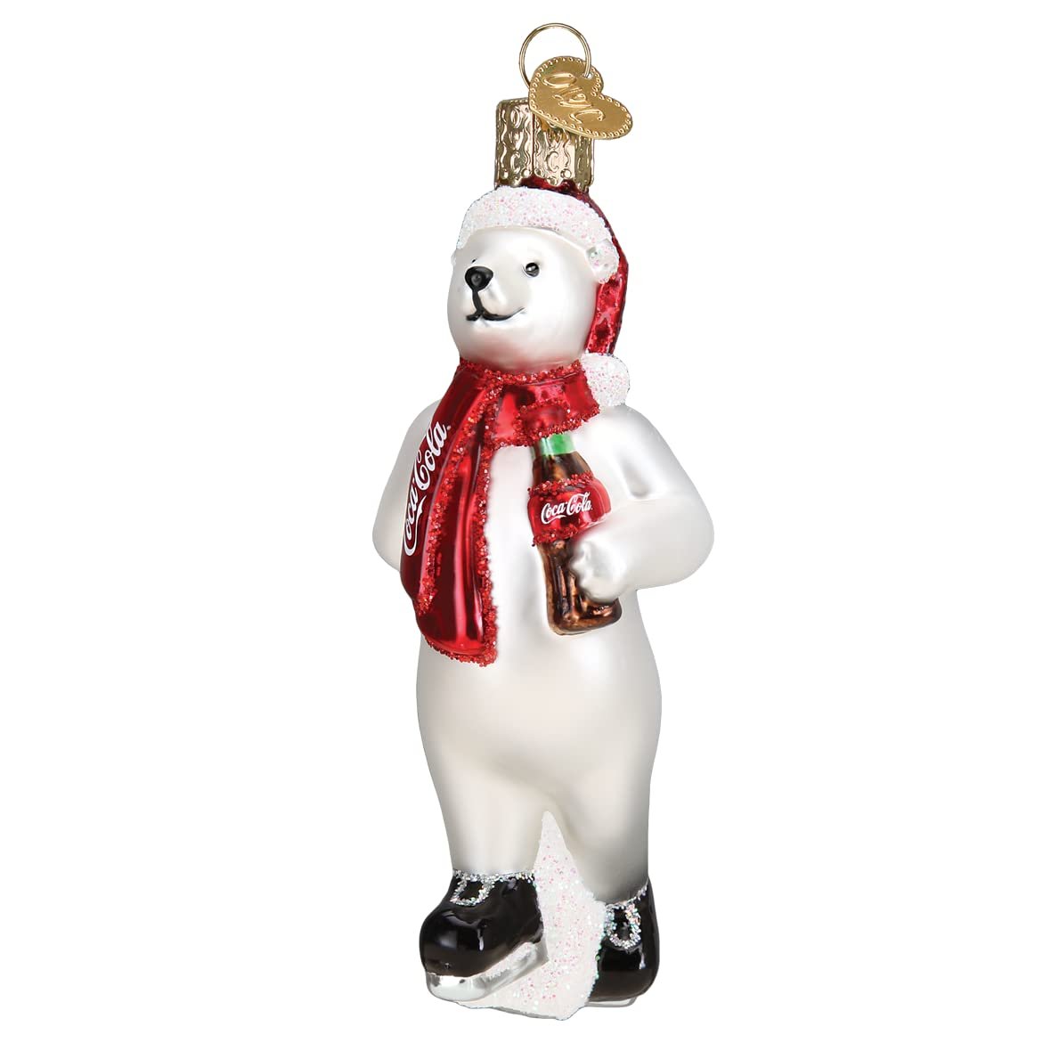 Old World Christmas Coca-Cola Glass Blown Ornament for Christmas Tree