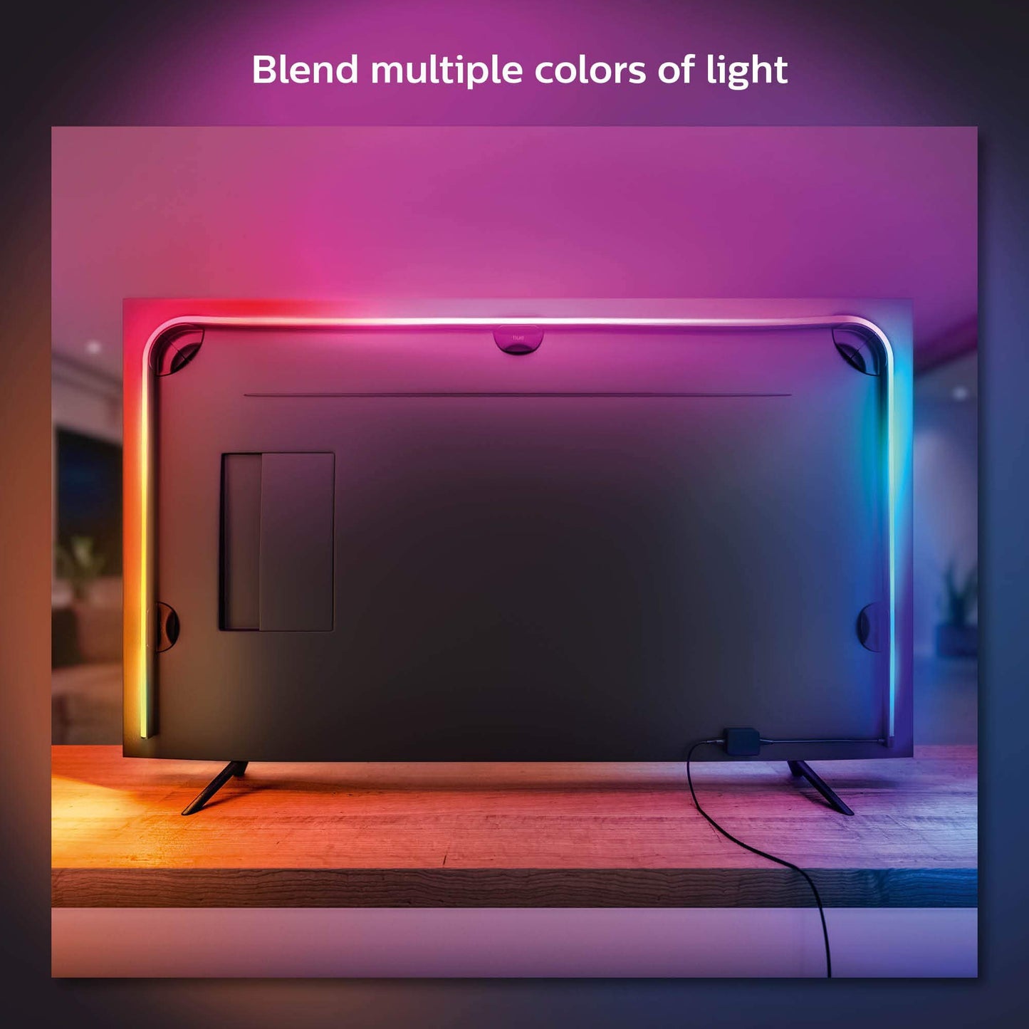 Philips Hue Gradient LightStrip (Sync with TV, Music and Gamin), Hue Sync Box Required for Sync and Hue Bridge