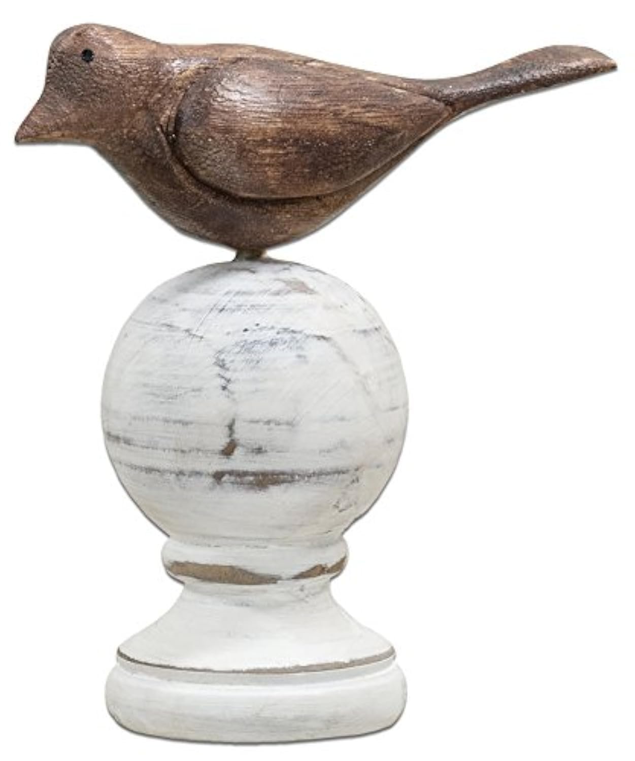 CWI Gifts 2"x5" Wood Carved Bird Finial Table Top