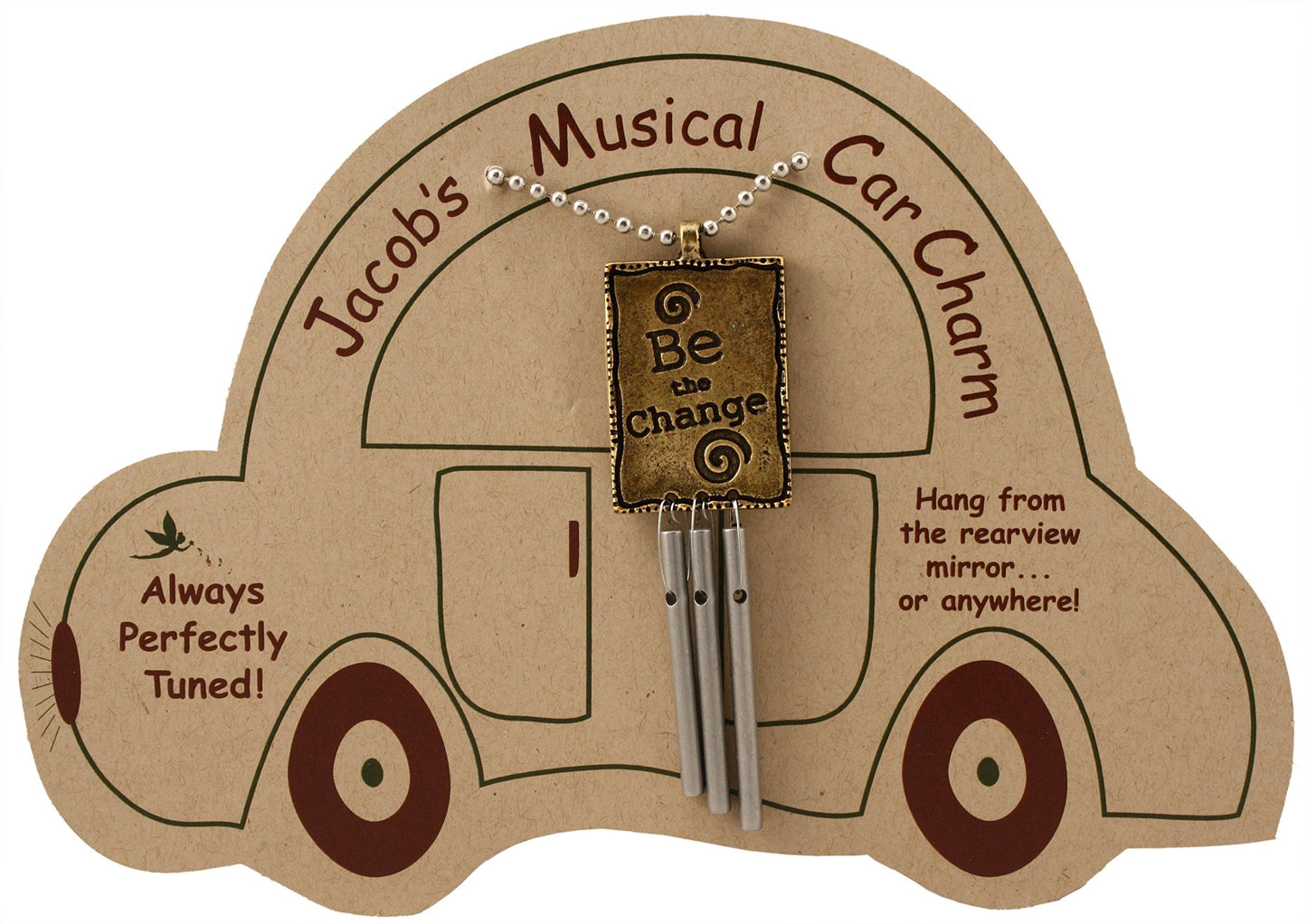 Jacob's Musical Car Charm, Be The Change, Mini Wind Chime