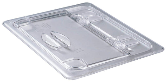 Cambro 20CWL 135 Clear Camwear Half Size Solid Food Pan FlipLid