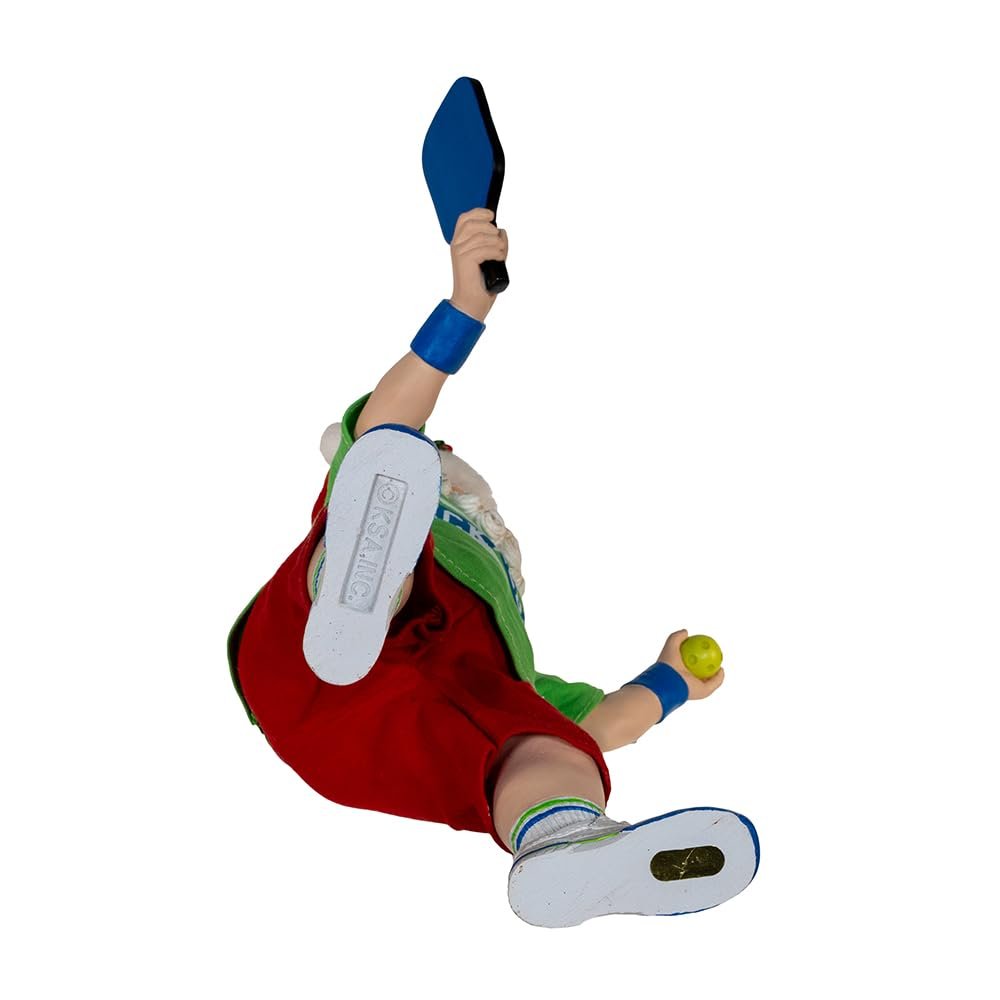 Kurt Adler 10-inch Fabrich‚? Santa Playing Pickleball