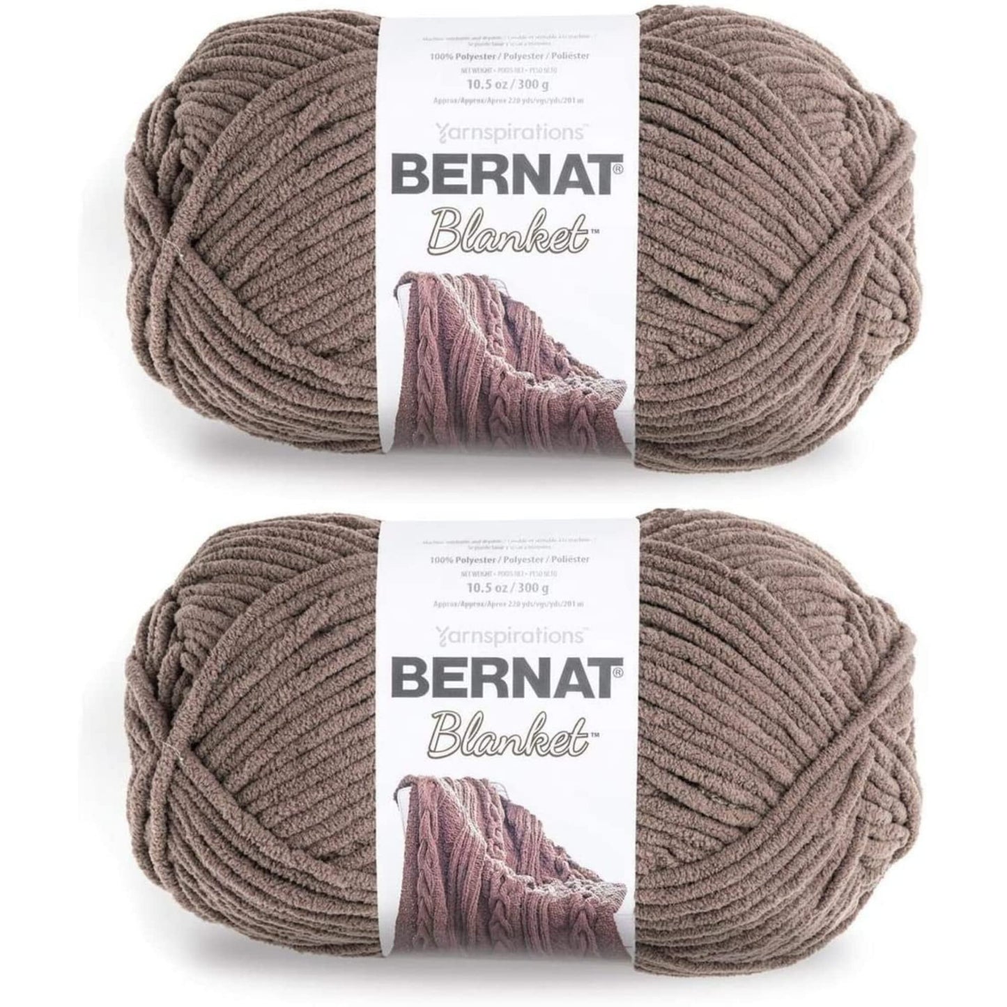 Bernat Blanket Big Ball Yarn (2-Pack) Taupe 161110-10029
