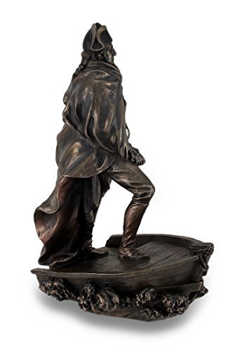 Zeckos Bronze Finish George Washington Delaware Crossing Statue