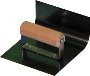 Midwest Rake 47412 Cove Trowel - Standard with 1" Radius, 3" Wall (H) x 6" Floor (D) x 6" Running (W)