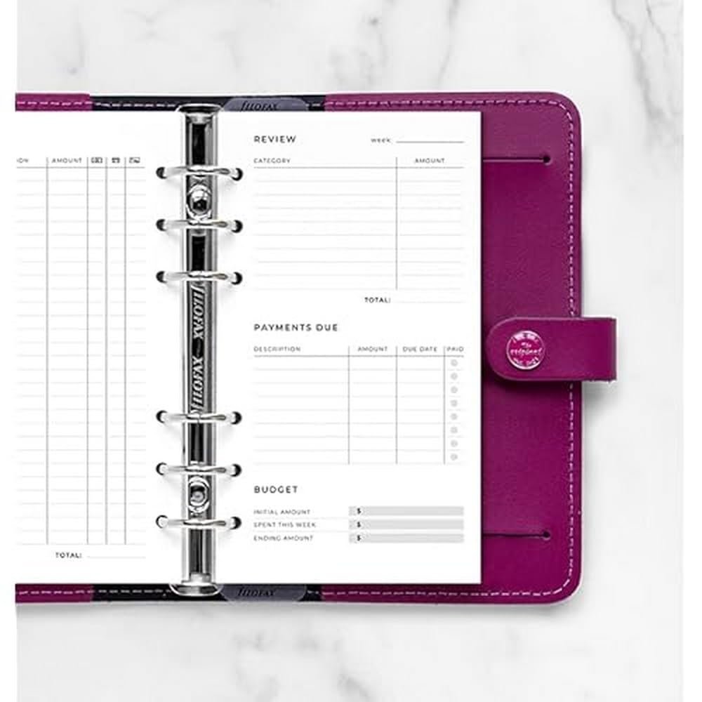 Filofax Organiser Refill Undated - Planners & Trackers