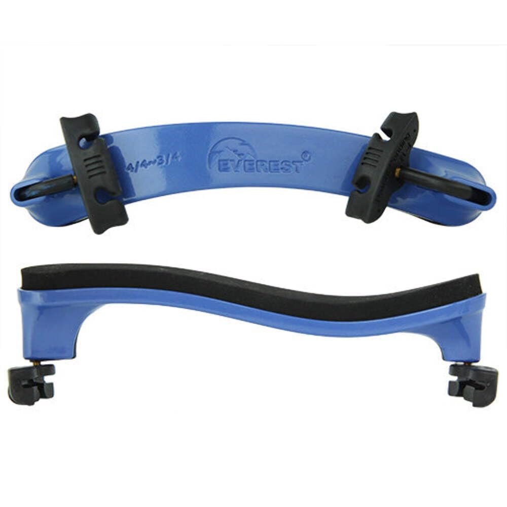 Everest ECS-4BLU Violin Shoulder Rest Collapsible, 3/4-4/4 size in Blue Finish