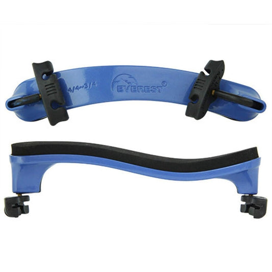 Everest ECS-4BLU Violin Shoulder Rest Collapsible, 3/4-4/4 size in Blue Finish