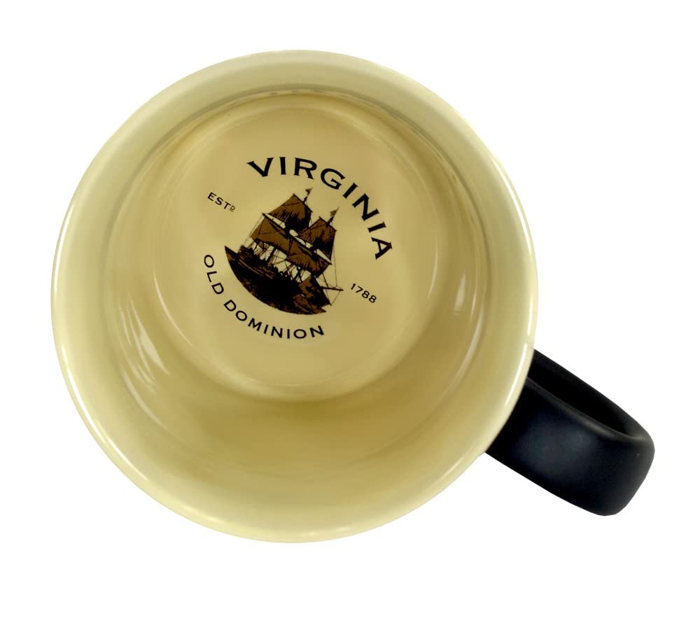 Americaware 18oz Virginia Emblem Mug Black