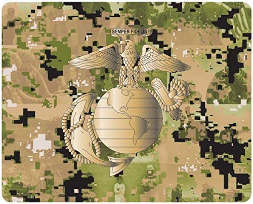 EGA Marine Corps Emblem on Digital Camo Mouse Pad