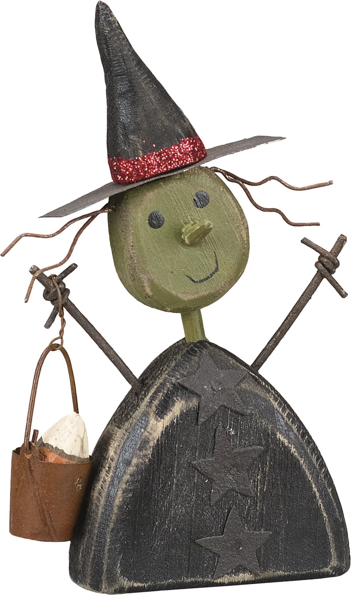 Primitives by Kathy Vintage Style Chunky Witch Sitter Halloween Figurine New