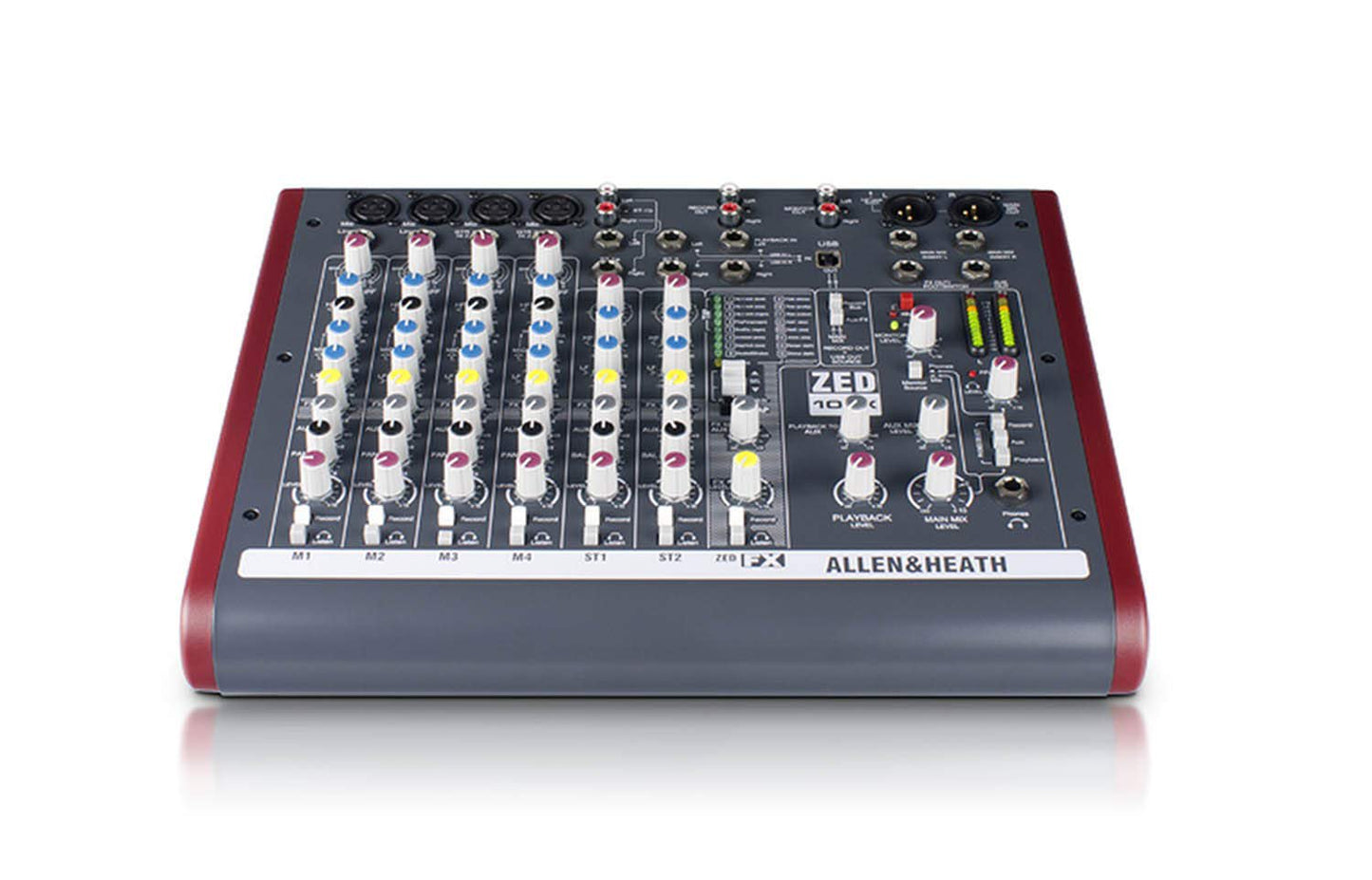 Allen & Heath ZED-10FX – Touring Quality Audio Mixer with 2 Mic/Line, 2 Mic/Line/DI, 3 Stereo Line, Onboard FX and USB I/O (AH-ZED-10FX)